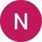 A pink circle with the letter n in it